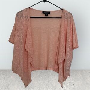 Perceptions New York Women's Light Coral Draped Shrug Size XL